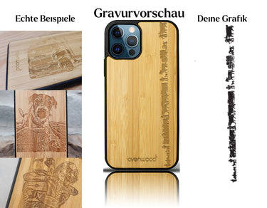 INDIVIDUELL iPhone 12 Pro Bambus-Kunststoff
